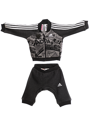 Adidas Baby trenirka 18 - črno/siva