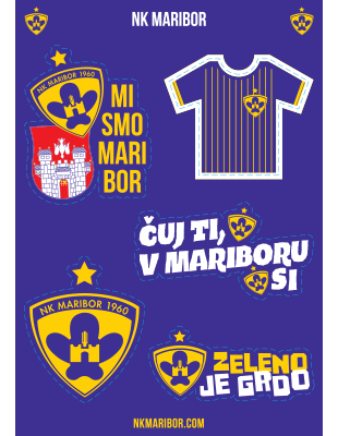Set nalepk A5 NK Maribor